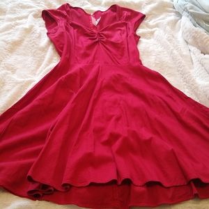 Pinup Couture red swing dress size L